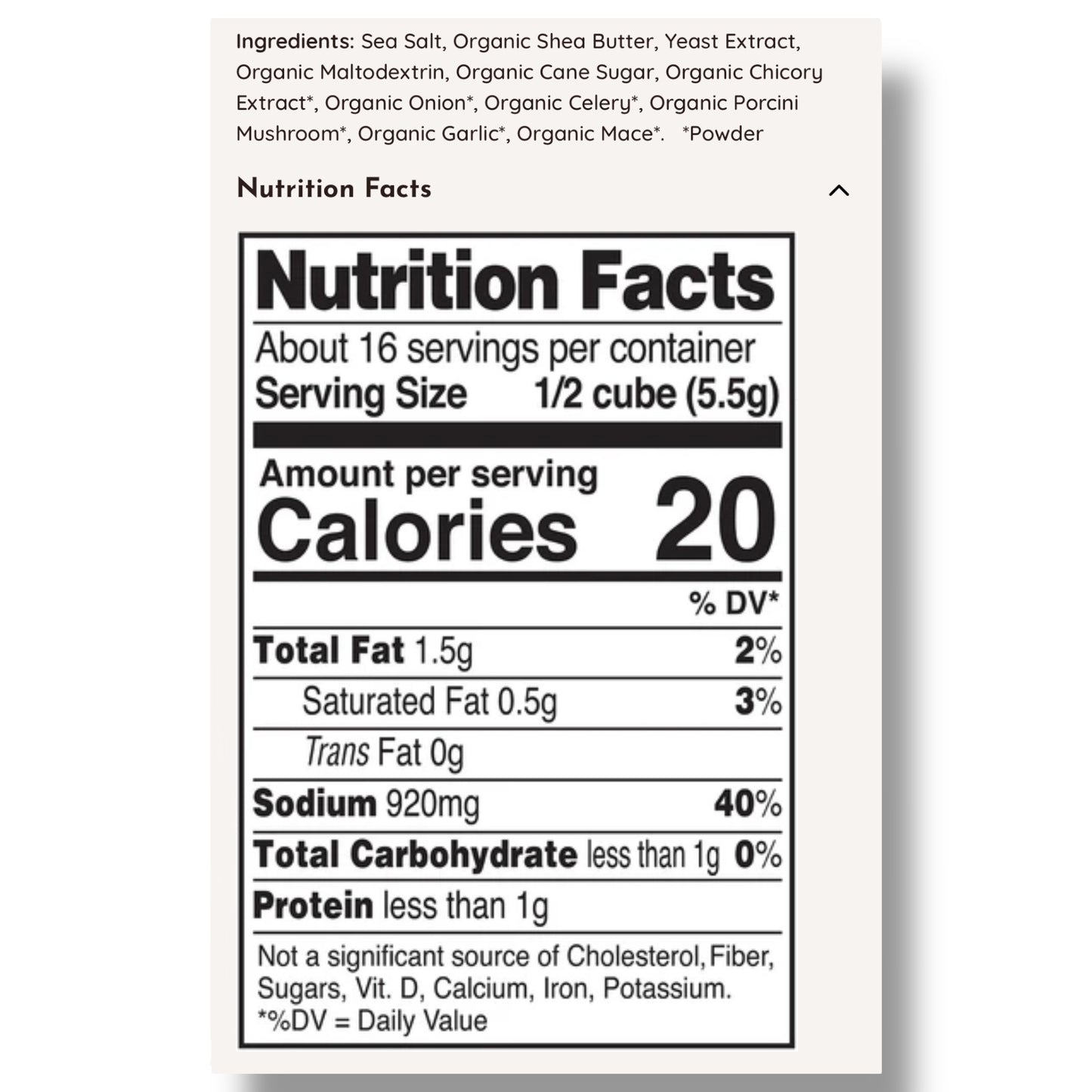 Cubo para Caldo - Not Beef