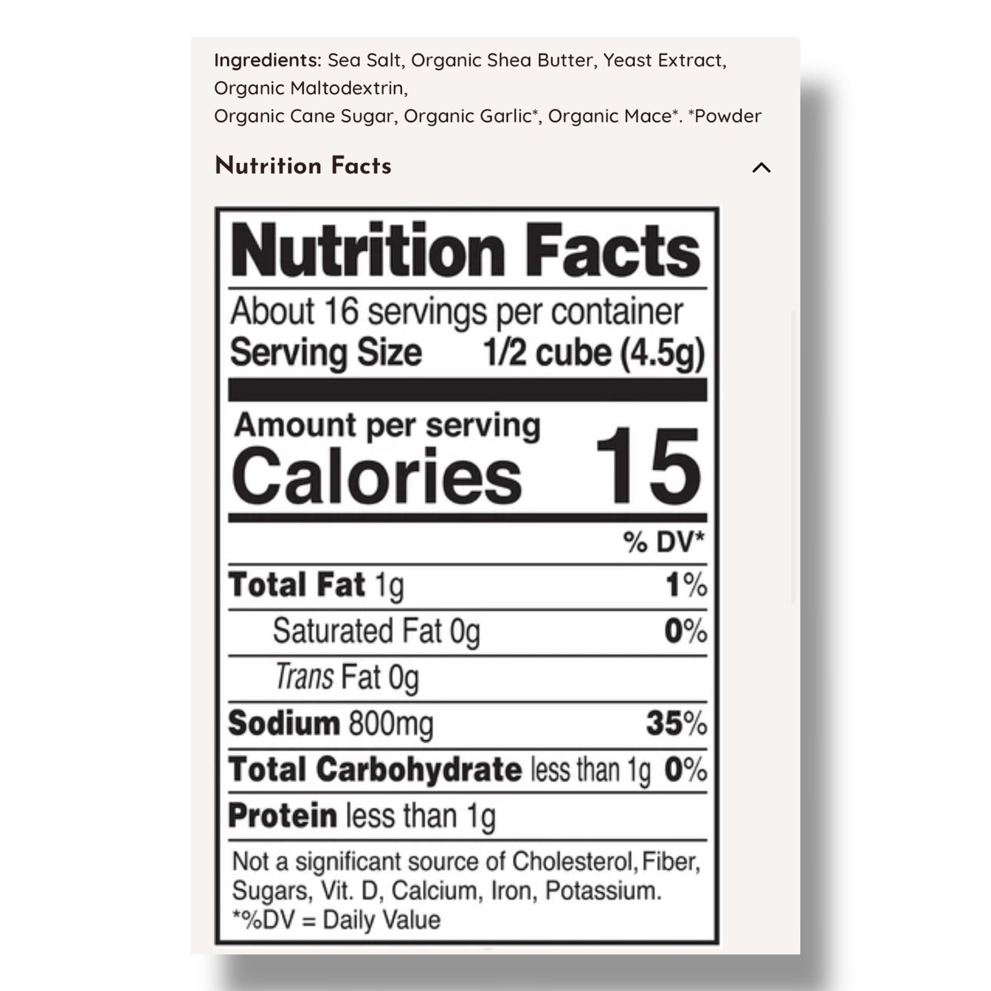 Cubo para Caldo - Not Chick’n