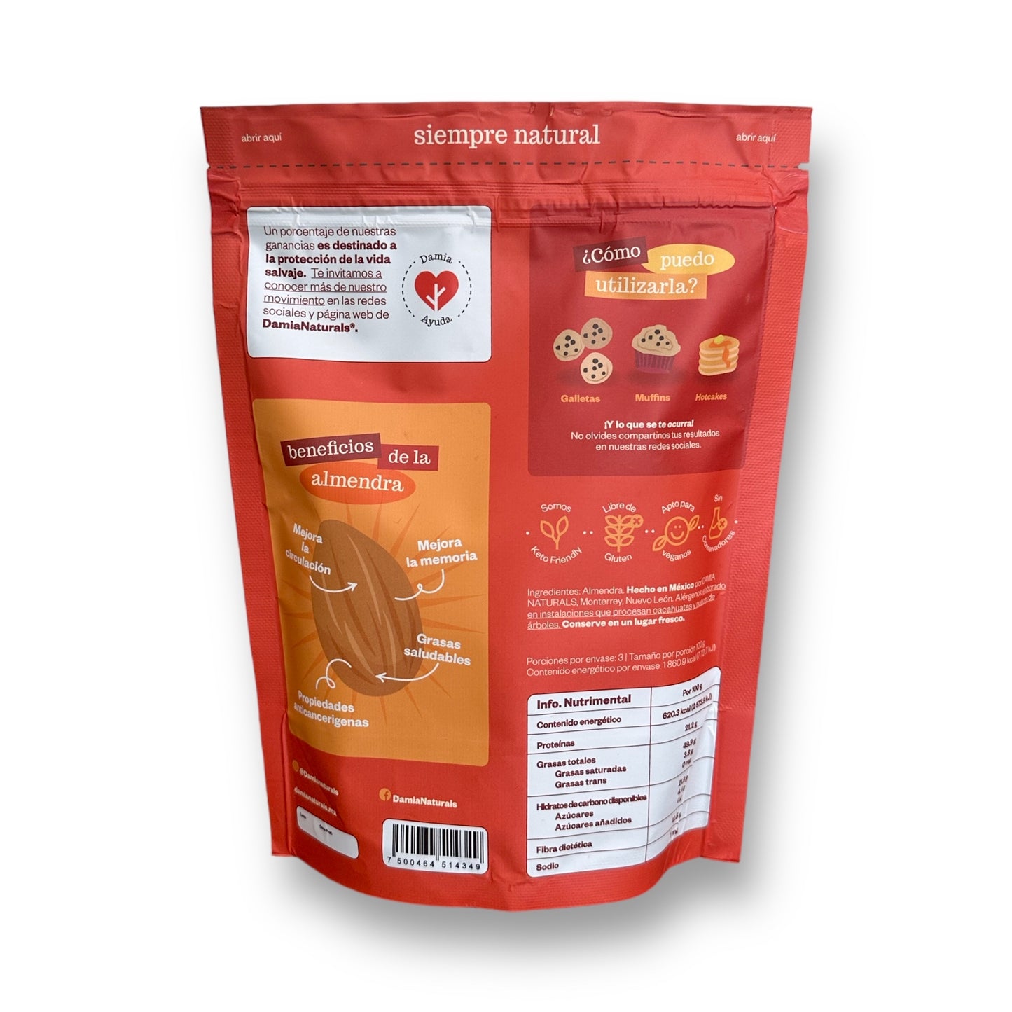 Harina de Almendra Damia Naturals