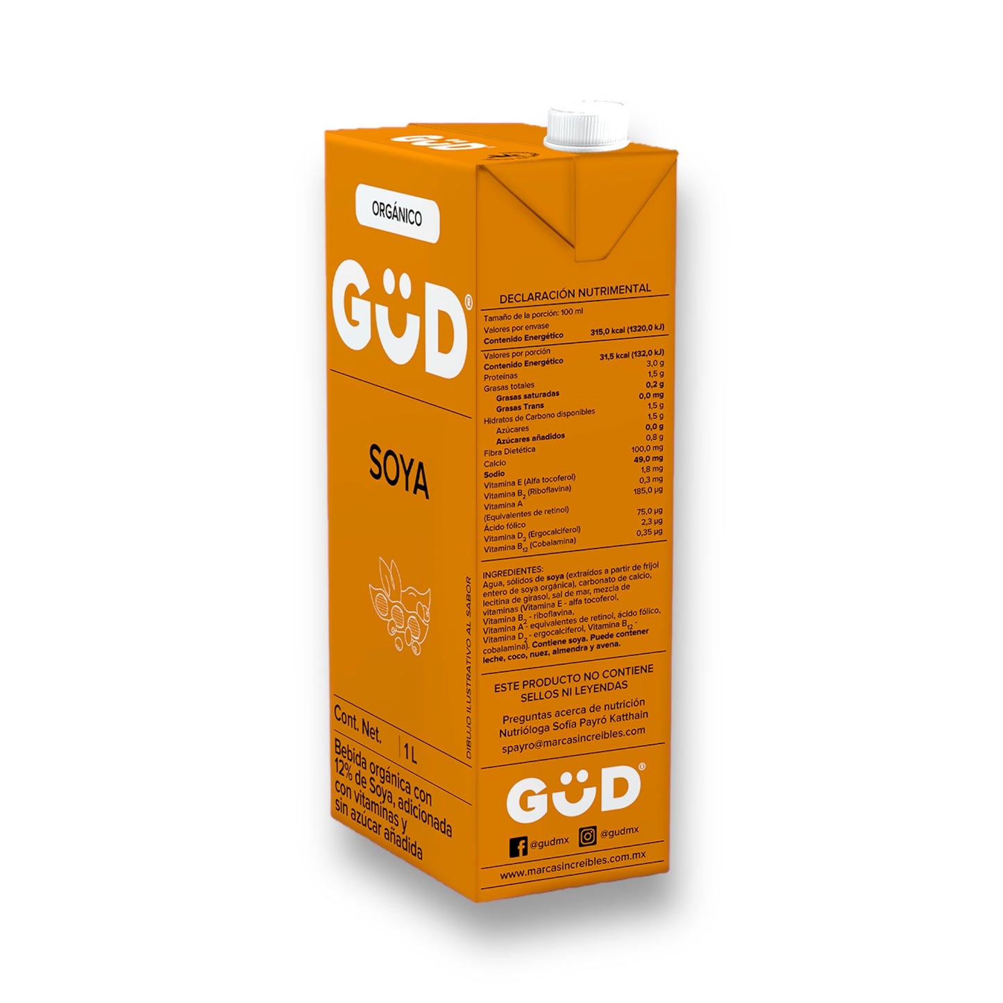 Leche de Soya Orgánica GÜD