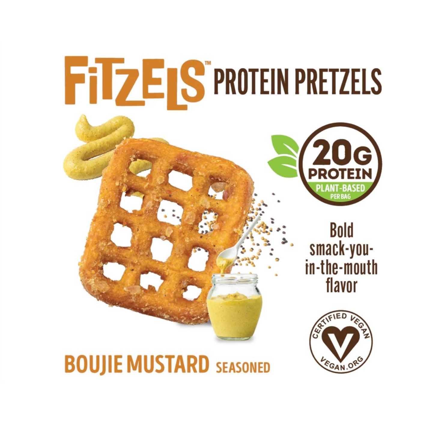 Fitzels Pretzels con Proteína - Mostaza