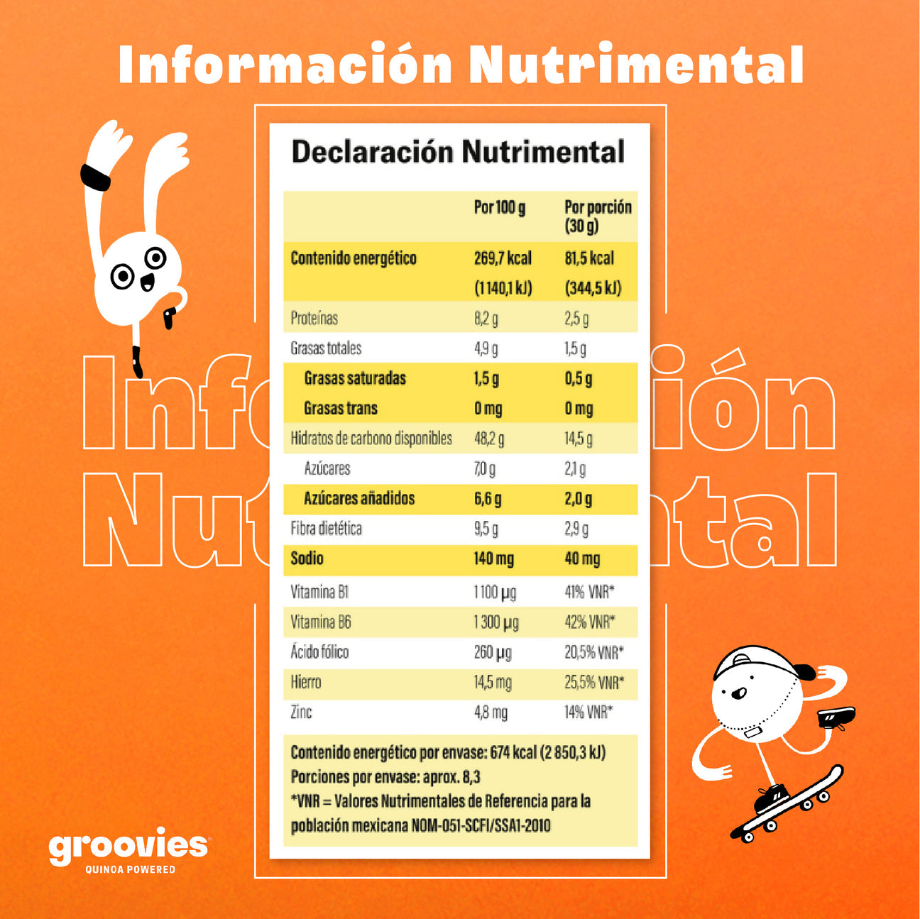 GROOVIES Cereal de maíz y quinoa sabor chocolate