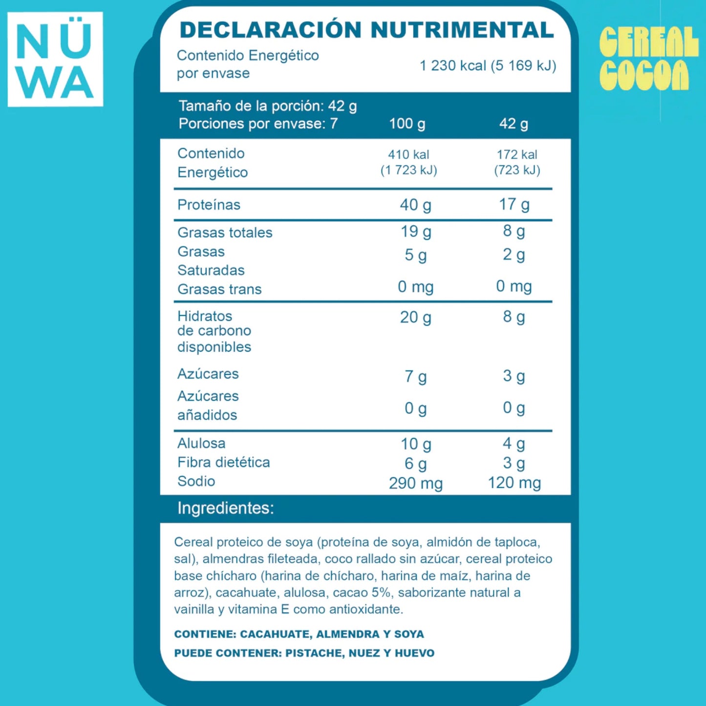 Cereal NÜWA Cocoa (300gr)