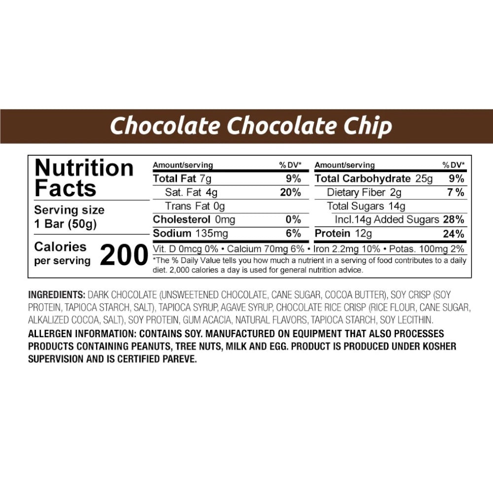 NuGo Dark Barra de proteína Chocolate Chip