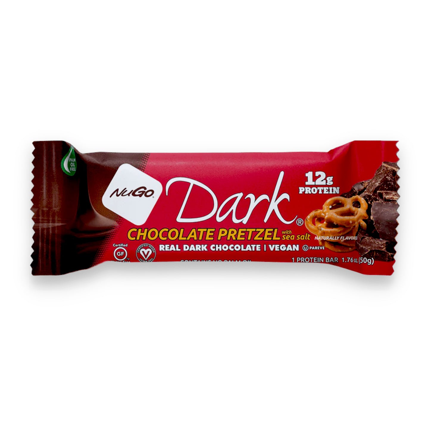 NuGo Dark Barra de proteína Pretzel Chocolate