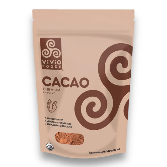 Cacao Orgánico en Polvo Vivio Foods