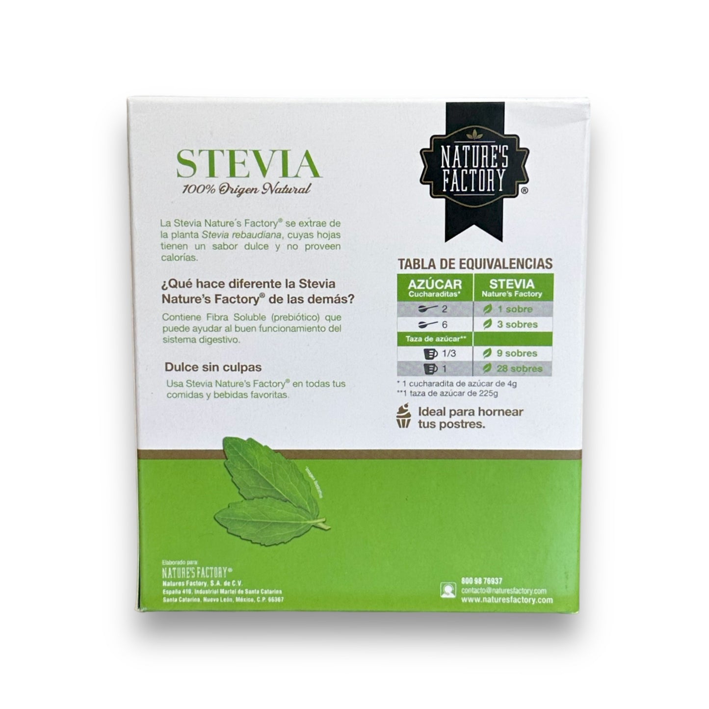 Stevia en Polvo (40 Sobres)