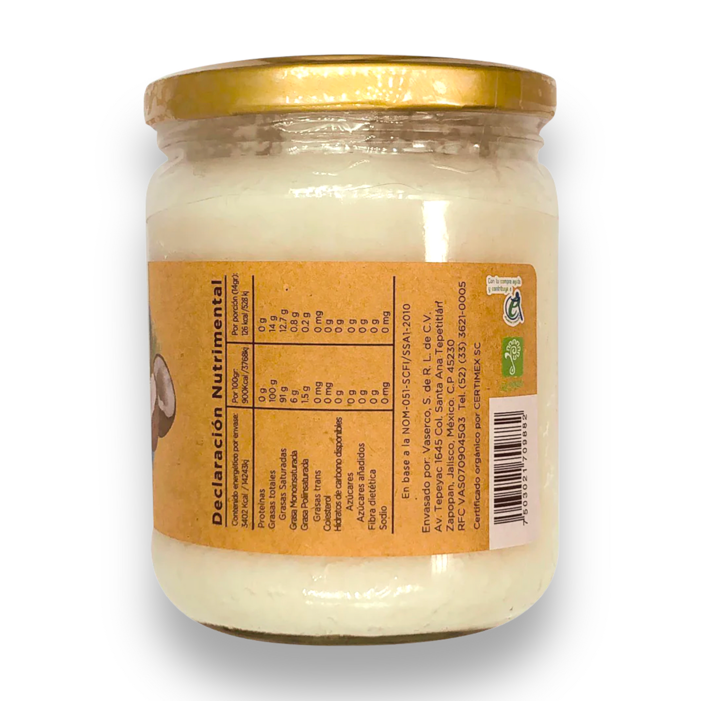 Aceite de Coco Orgánico Extra Virgen 420 ml