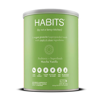 Proteína Matcha Vainilla HABITS (488g)