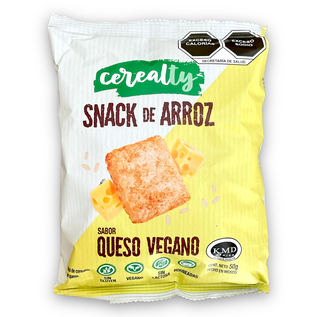 Snack de Arroz Queso Vegano Cerealty